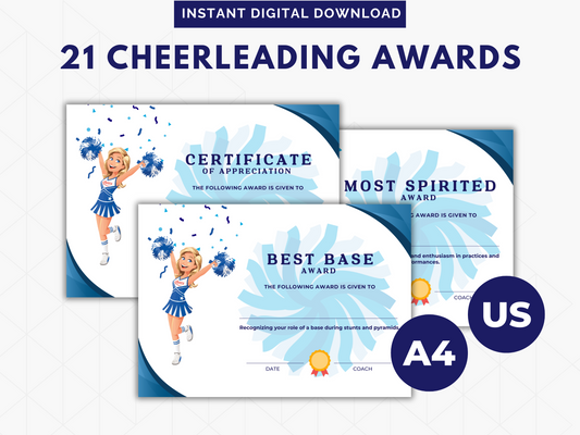 21 Cheerleading Award Bundle